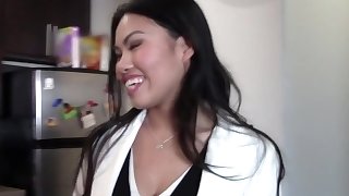 PropertySex - Sexy Asian real estate agent horny for dick fucks her client