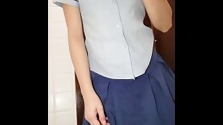 Pinay Grade 10 Student quick masturbation after school